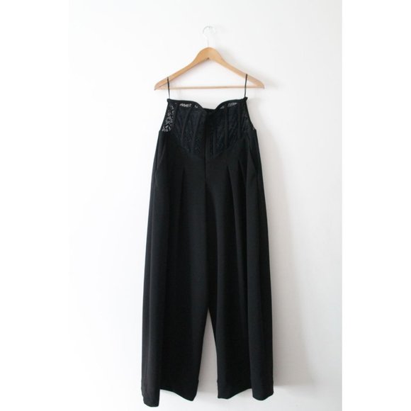 PatBO Corset Waist Crepe Pant Black Size US 8 Fall 2022 - Picture 5 of 8